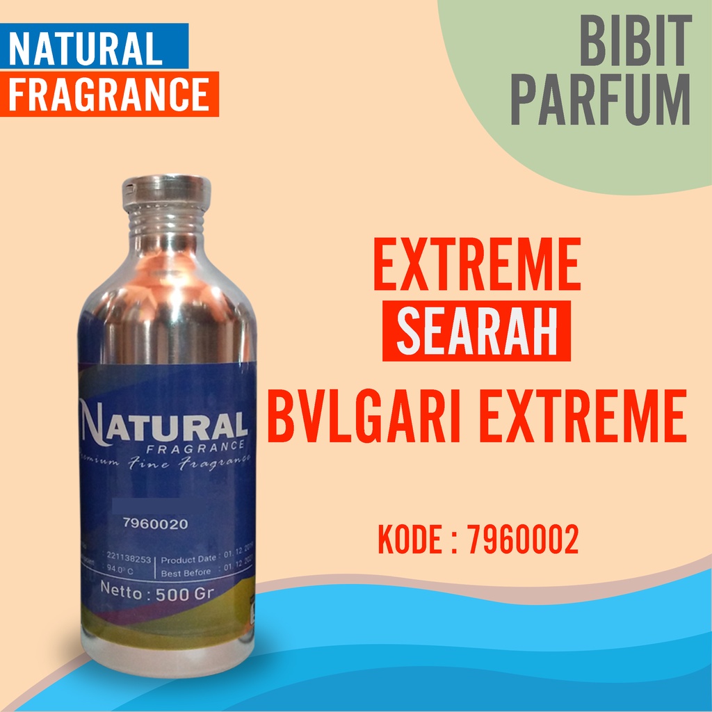 BIBIT PARFUM MURNI BULGARY EXTREME - EXTREME NATURAL FRAGRANCE 100 ML