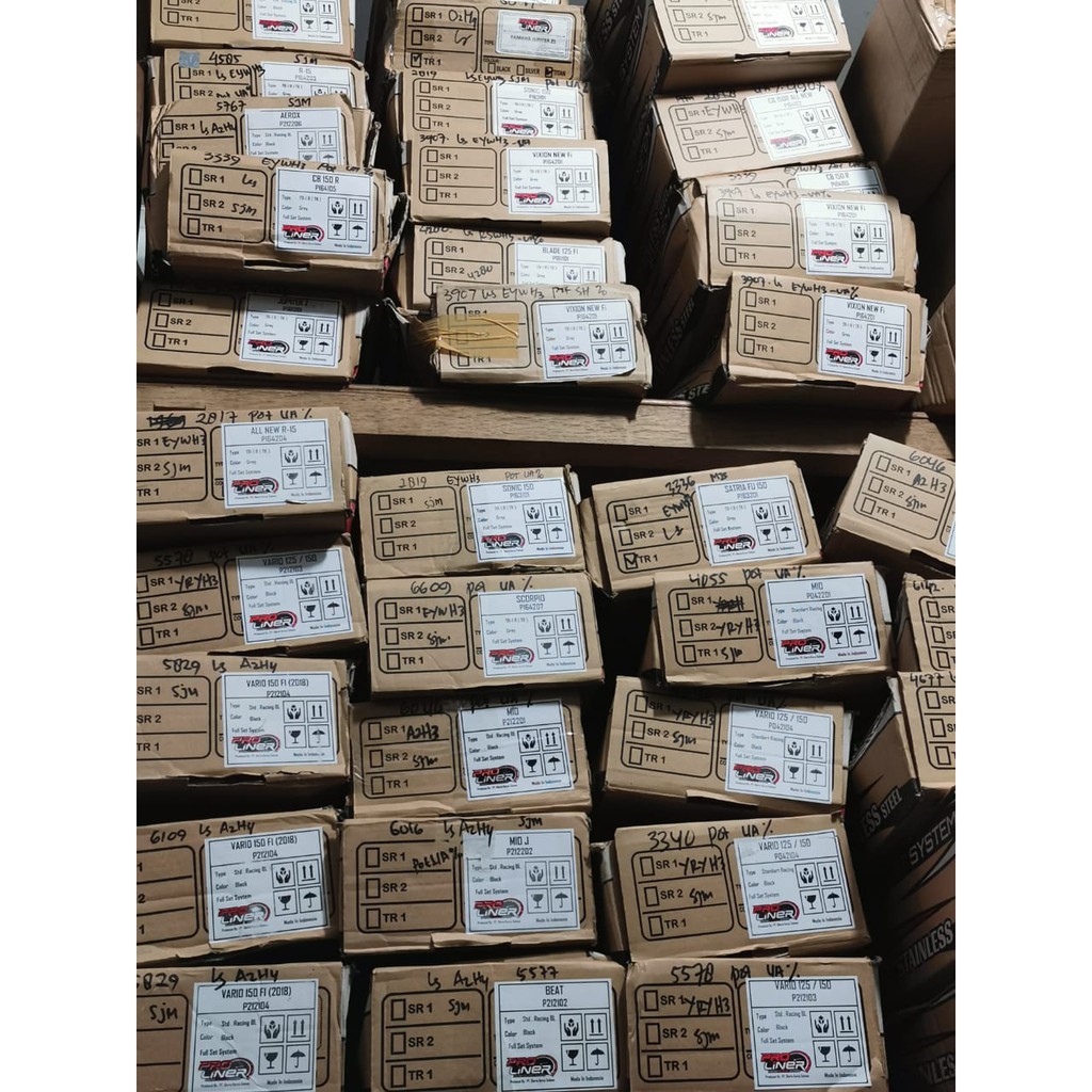 (PROLINER) FULL SYSTEM TR1 R SHORT KNALPOT R15 CB150 VIXION SONIC MX K46 FU CRF KLX TIGER-6