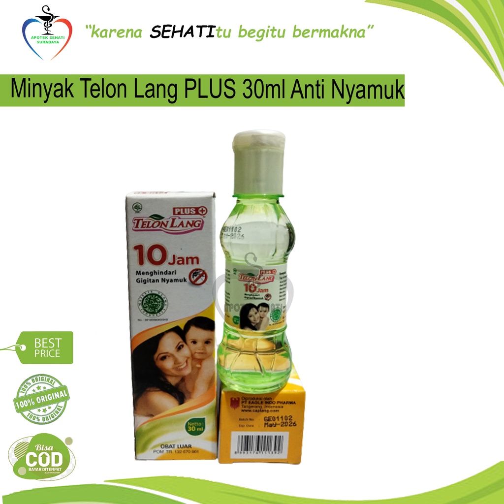 TELON LANG PLUS 30ML MINYAK ANTI GIGITAN NYAMUK BAYI