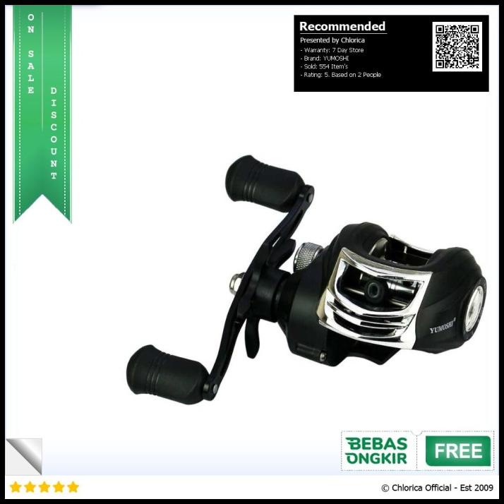 Yumoshi Ak201 Reel Pancing Baitcasting 18+1 Ball Bearing 7.2:1