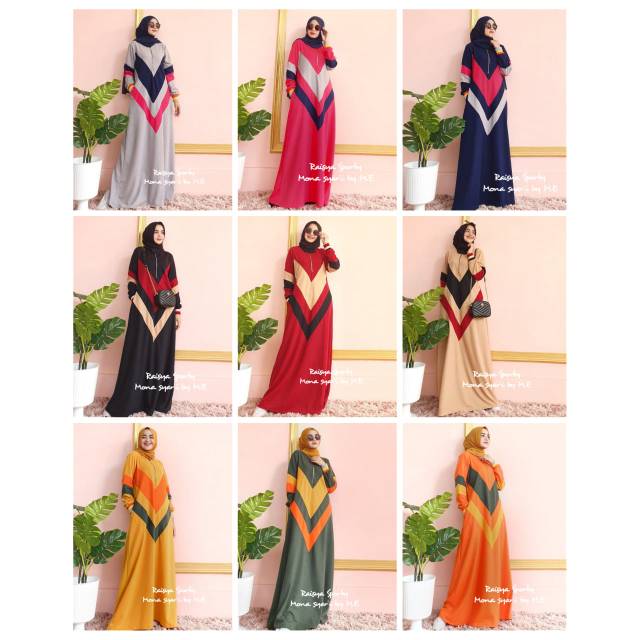 Gamis Raisya sporty original mona syari by ME