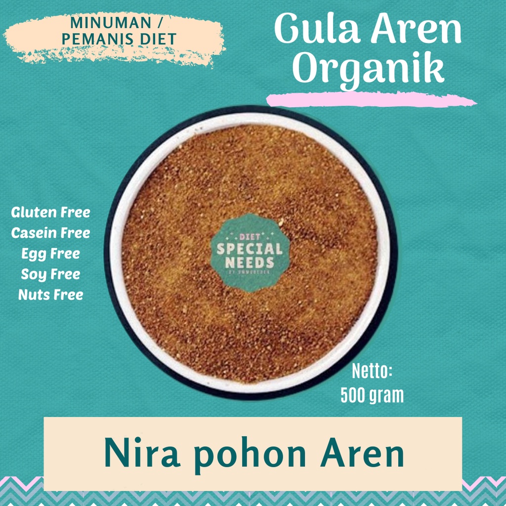 

Gula Aren Organik Bubuk 500 gram - Diet Special Needs