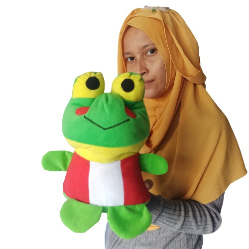 boneka keropi belang S mini imut