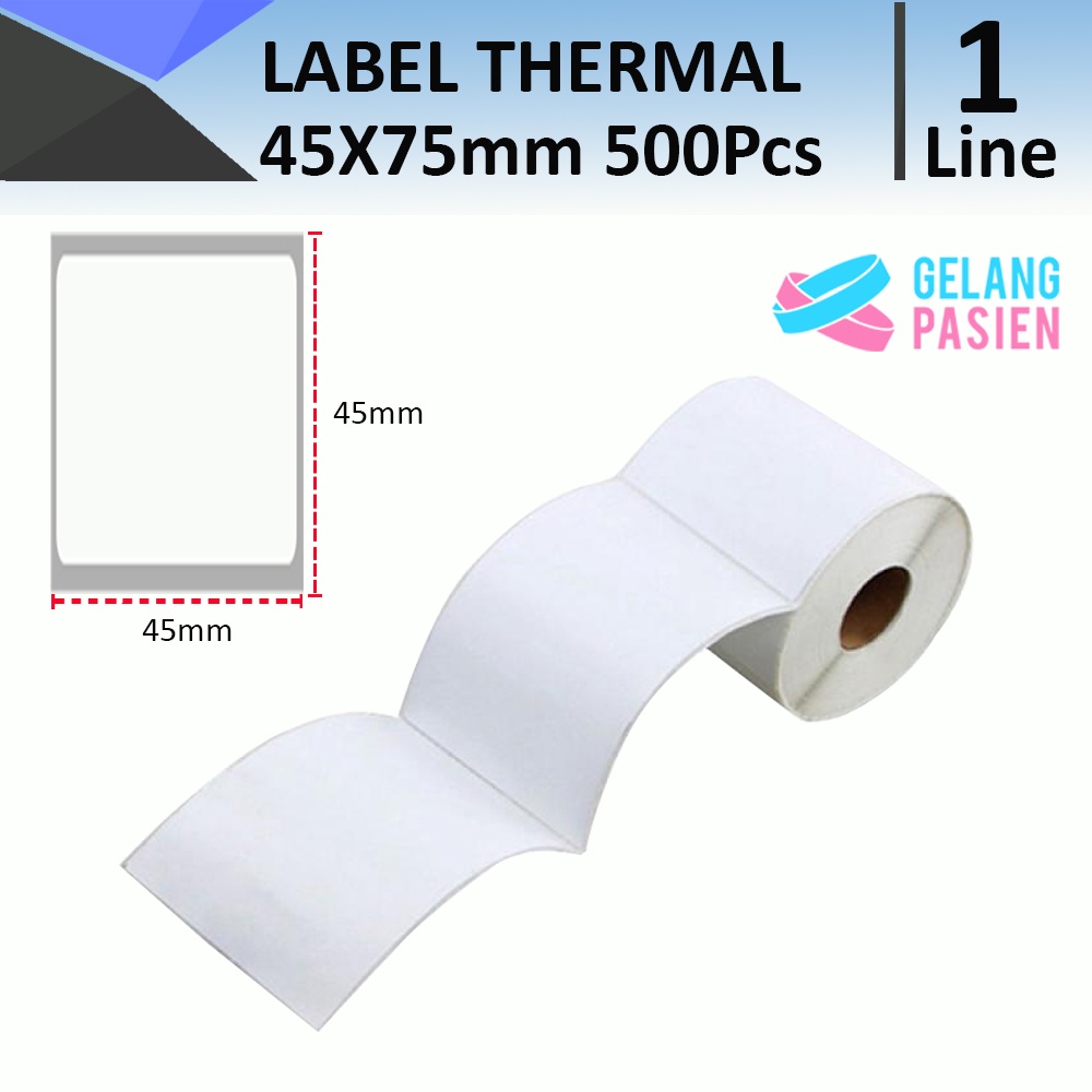 

LABEL THERMAL 45MM X 75MM ISI 500 PCS