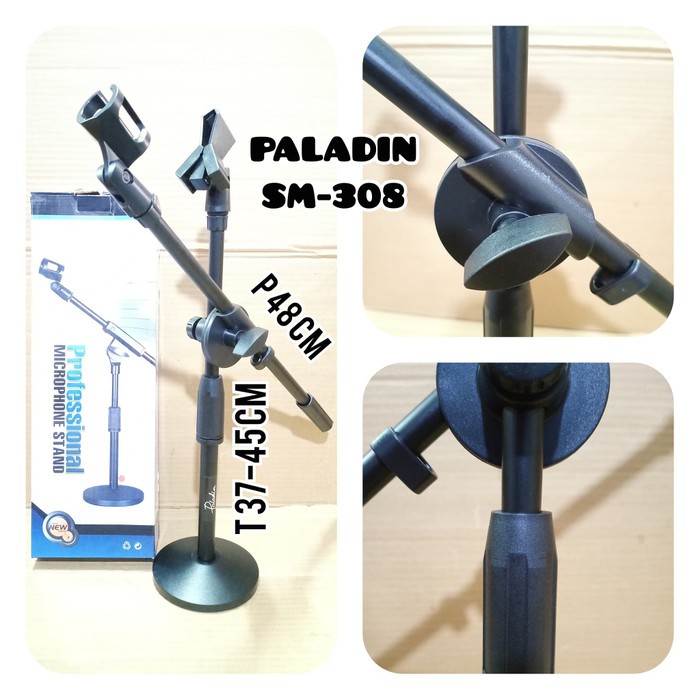 PALADIN SM 308 STAND MIC LANTAI TANGGUNG