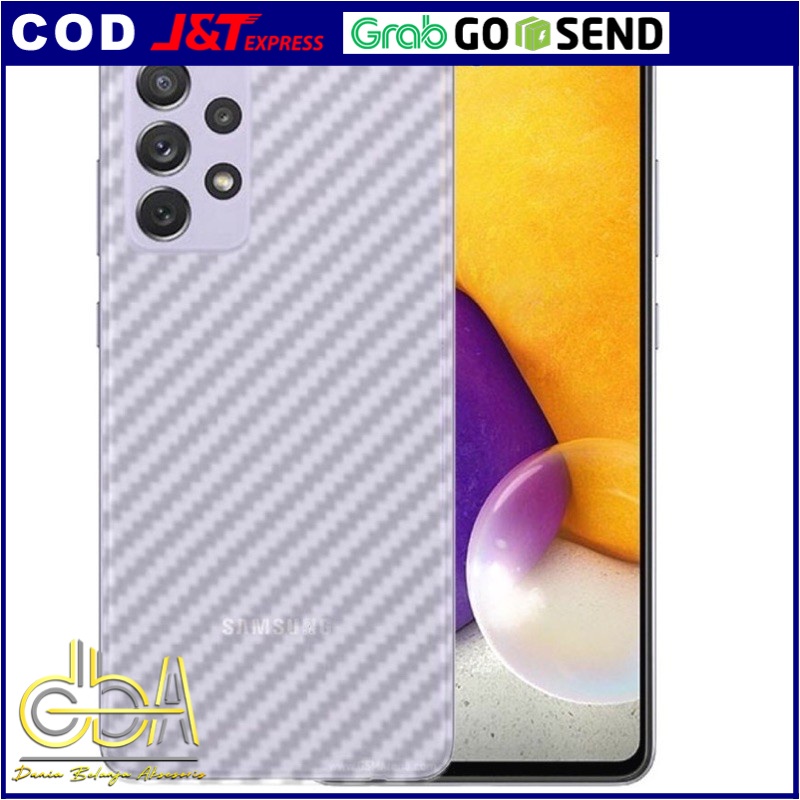 SAMSUNG GALAXY A52 (2021) &amp; A72 (2021) ANTI GORES BELAKANG SKIN CARBON GARSKIN CARBON ANTI JAMUR