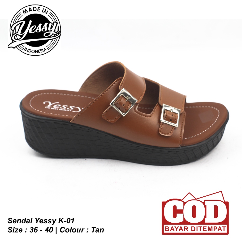 SENDAL WANITA YESSY K-01 // SENDAL SLOP // SENDAL TERBARU