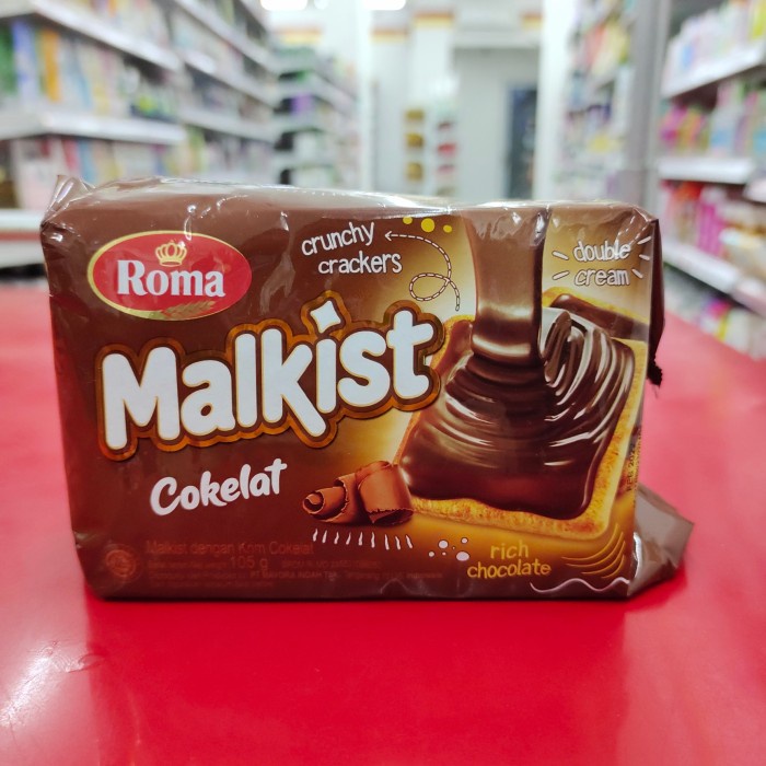 

ROMA MALKIST CRACKERS 105GR RASA COKELAT