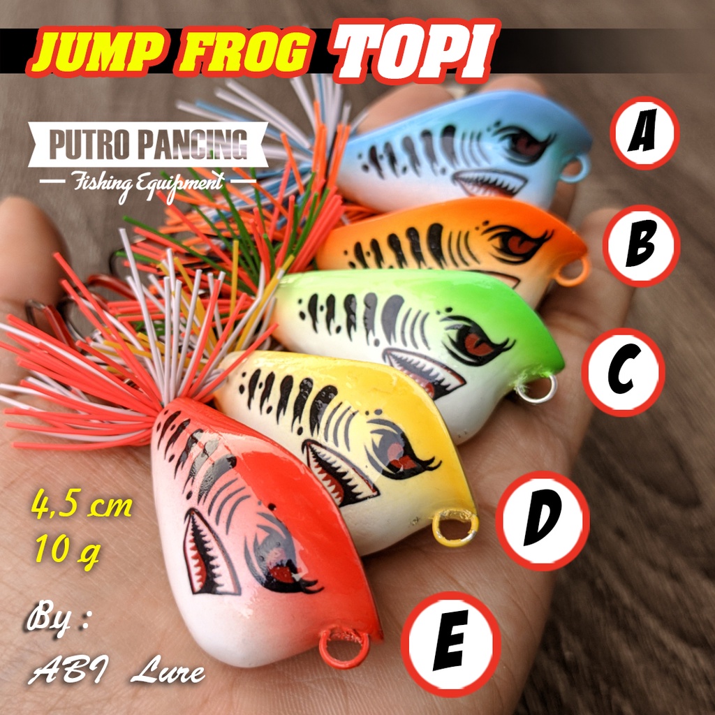 Lure Jump Frog Topi by Abi Lure Handmade