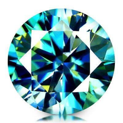 

Fancy brilliant blue moisannite High Quality luster blink blink