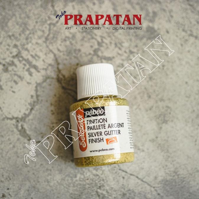 

PEBEO SETACOLOR SILVER GLITTER FINISH 110ML