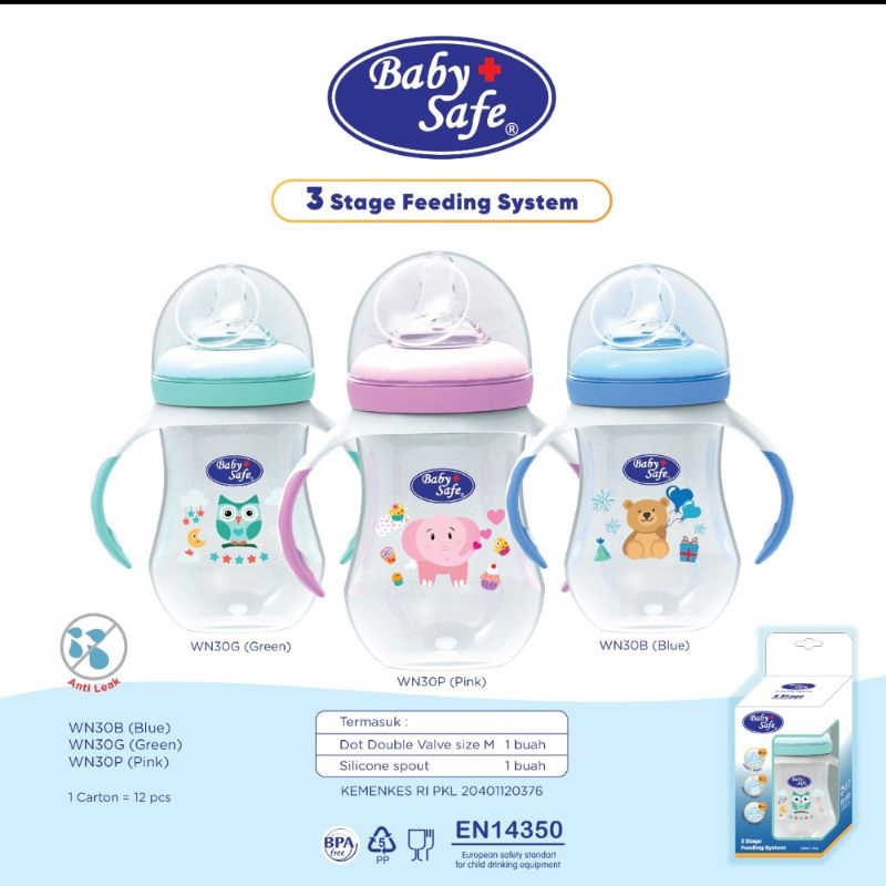 Babysafe Baby Safe Botol Dot Susu Model Wideneck Original