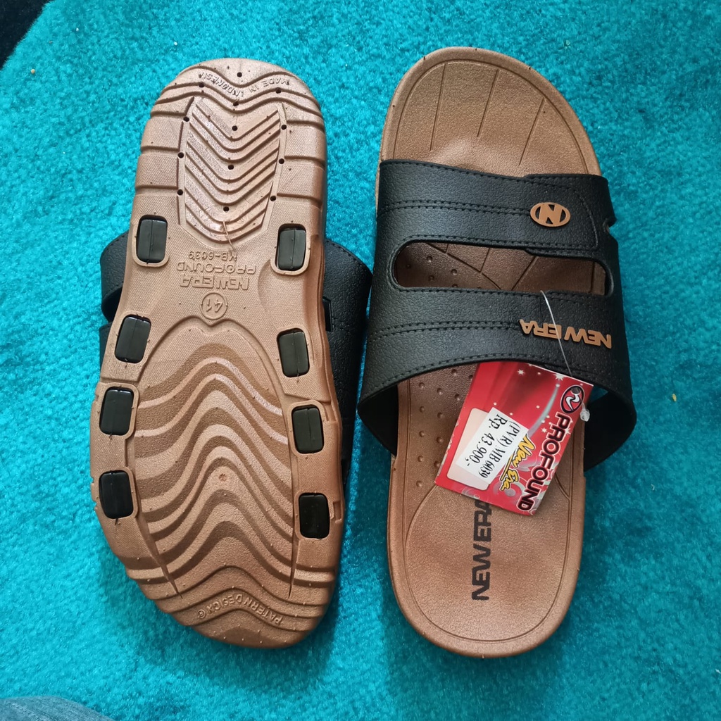 SANDAL SELOP LAKI-LAKI NEW ERA MB-6039 SIZE (39-43) SANDAL SELOP BAPAK-BAPAK MODEL MASA KINI TERLARIS