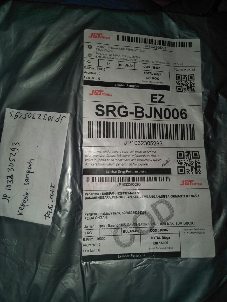 Ms Gamis Batik Sriwedari Maxi Bumil/busui Katun Sogan Allsize & Jumbo