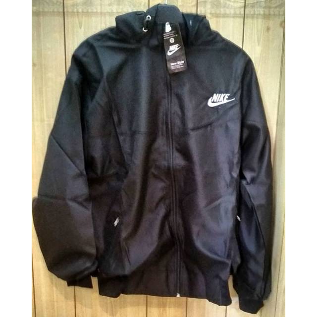 jaket nike hitam polos