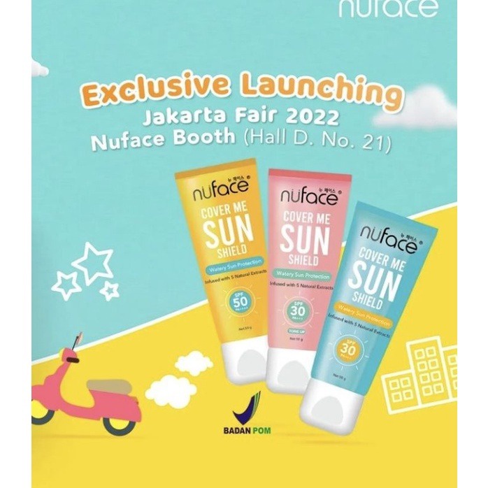 NUFACE COVER ME SUN SHIELD SUNSCREEN / NUFACE SUNSCREEN MURAH