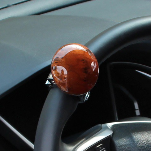 Steering Brodie Knob Power Handle Pegangan Bola Stang Stir KAYU dan KARBON