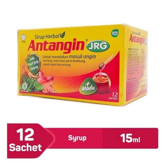 

Sirup Herbal Antangin JRG Anti Masuk Angin 1 Pack Isi 12 Sachet