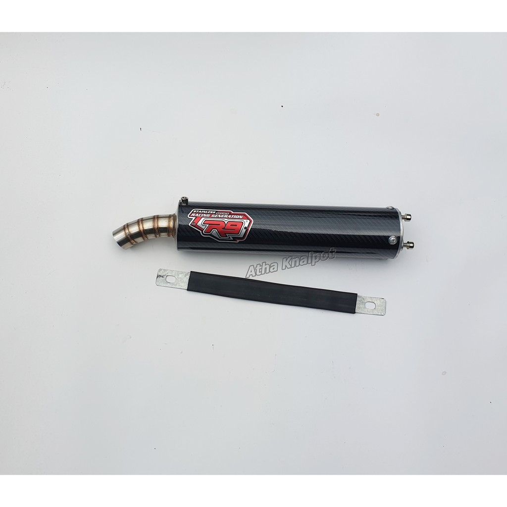 Knalpot Silincer R9 Carbon Stainless 2Tak FizR Satria R Ninja R RR