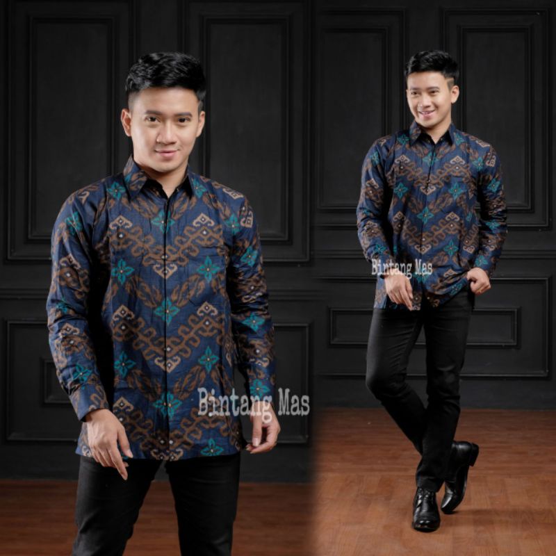 KEMEJA BATIK PANJANG PEKALONGAN MOTIF TERBARU