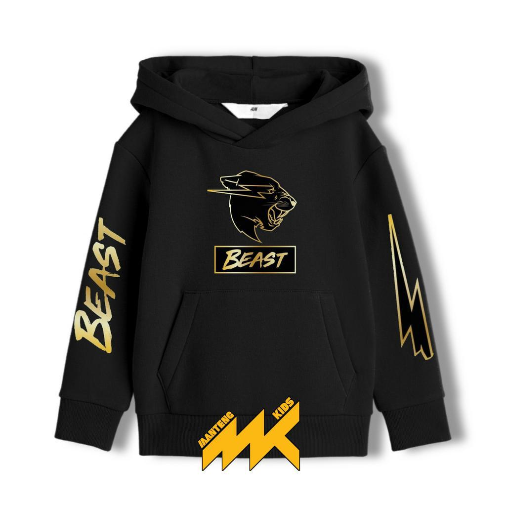 Hoodie Anak MR Beast Gold / Jaket Anak Mr Beast Gold