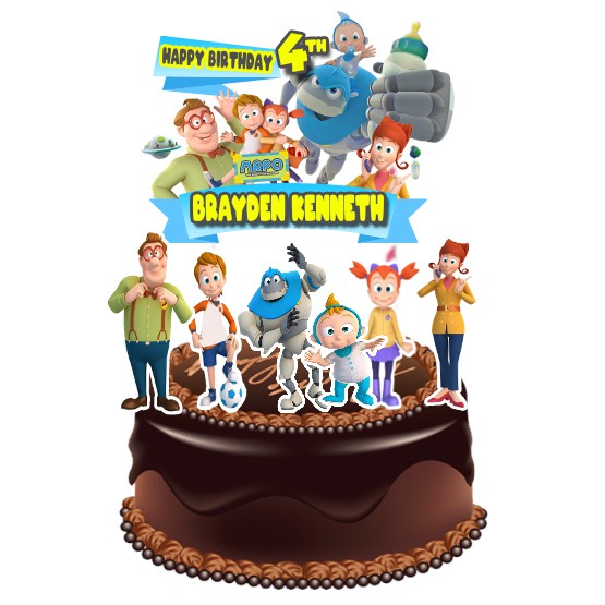 Arpo The Robot Topper Cake Birthday / Hiasan Kue Ulang Tahun