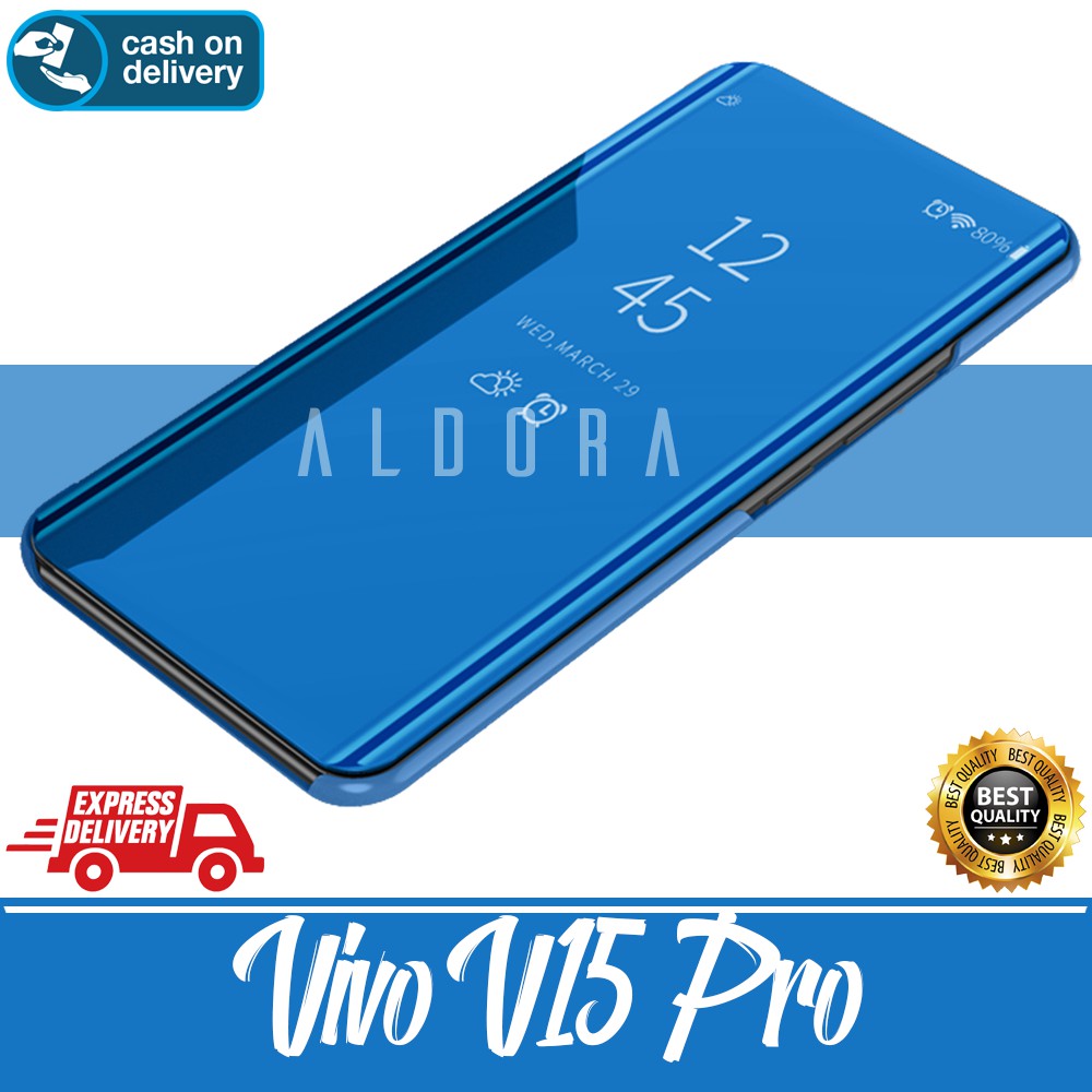 Aldora Sarung Buku Vivo V15 Pro Magic Future View Stand