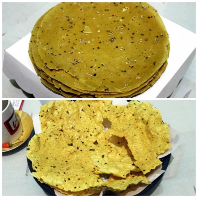 Kerupuk india papadum bu sam ampel kembang handmade