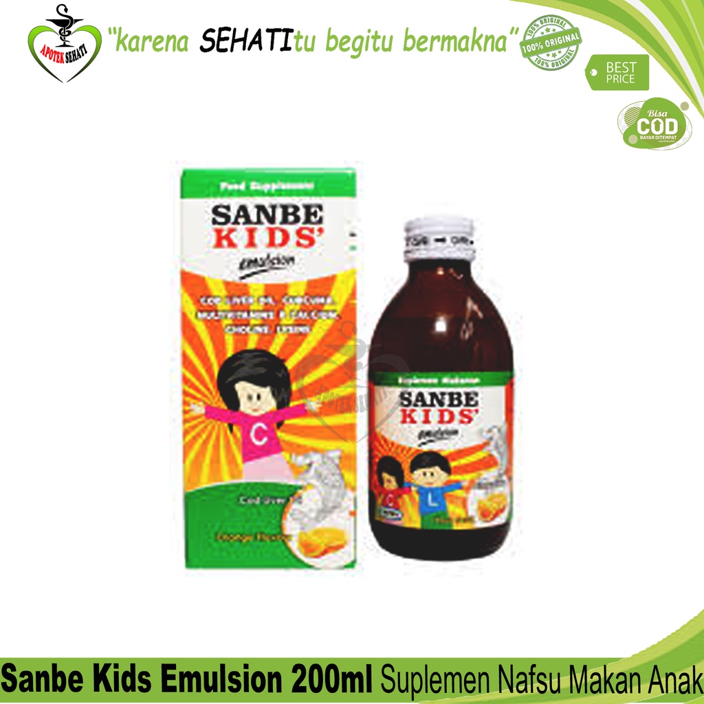 Kesehatann Bestseller Promo Sanbe Kids Emulsion Multivitamin Minyak Ikan Anak