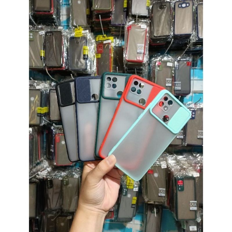 (MH)-OPPO A15 SOFT CASE DOVE PENUTUP CAMERA SLIDING KAMERA