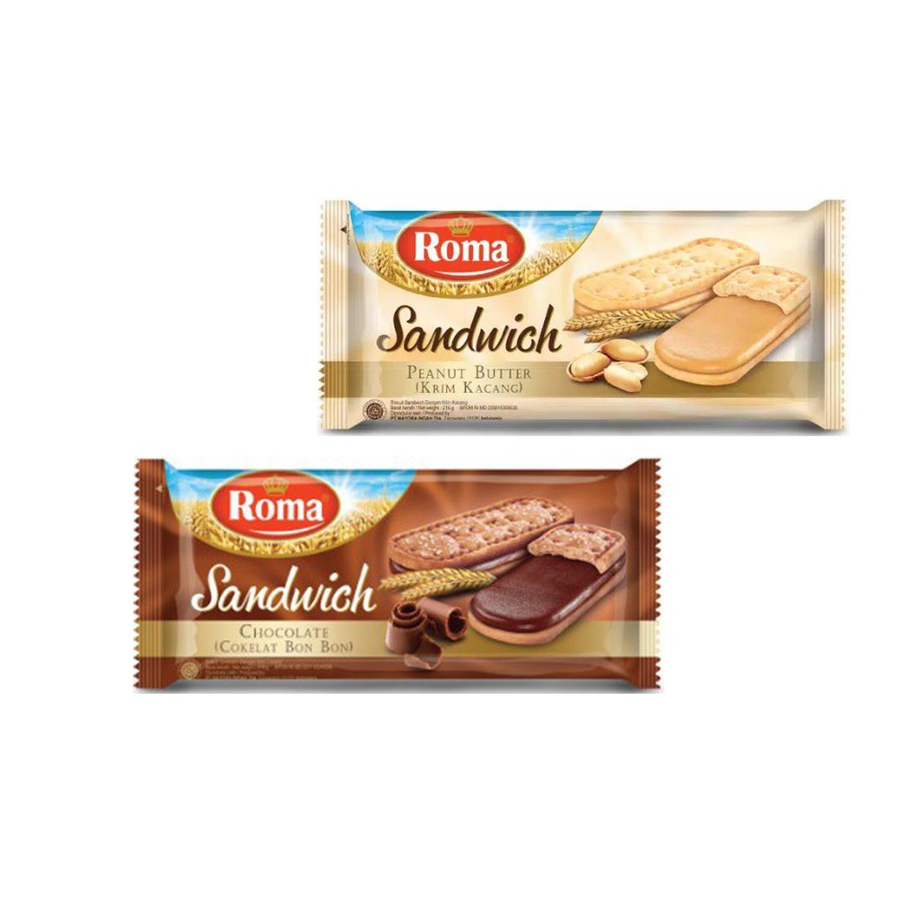 

Roma Sandwichi 216gr Chocolate/Snack/Camilan/Biscuit