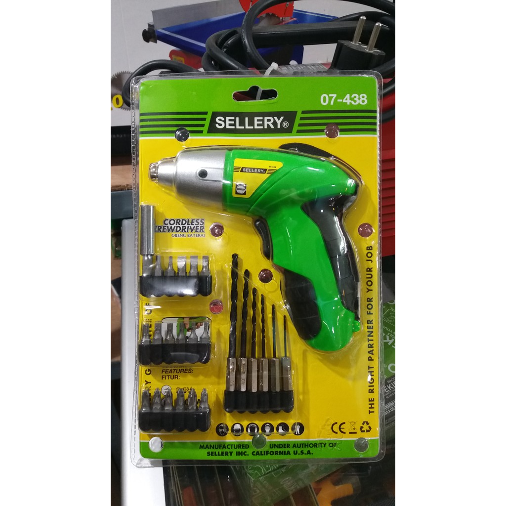 Mesin Bor Obeng Baterai Cordless Screwdriver FISCH