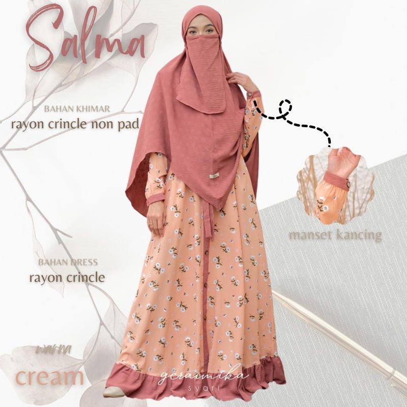 Gamis Set Yura Crinkle + Rayon Crinkle