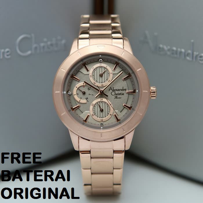 JAM TANGAN WANITA ALEXANDRE CHRISTIE AC 2823 ORIGINAL GARANSI RESMI 1 TAHUN