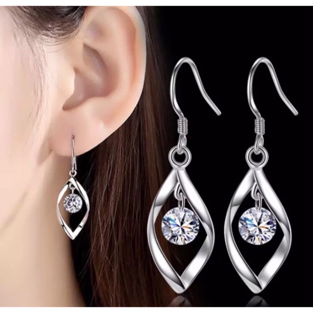 Anting Perak Zirconium