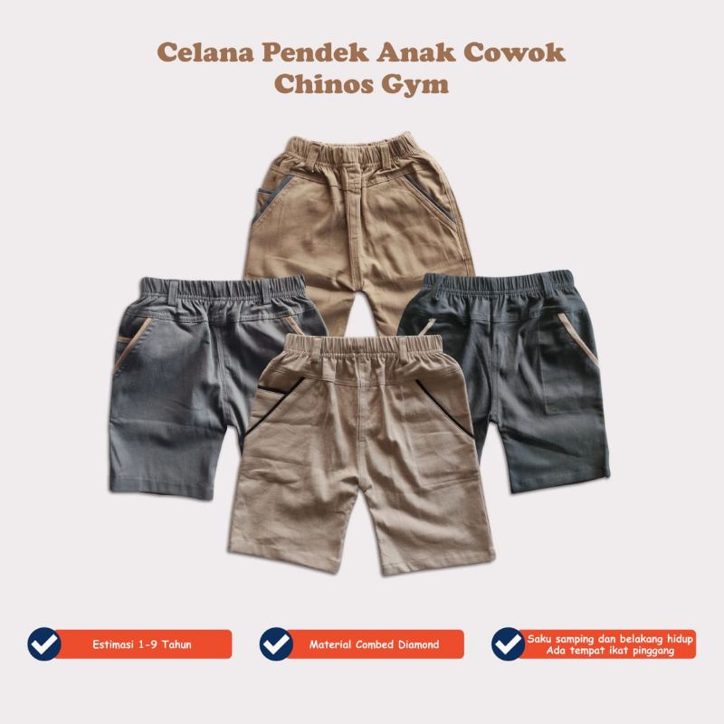 CELANA PENDEK ANAK CHINOS CHINO 2 - 9 TAHUN