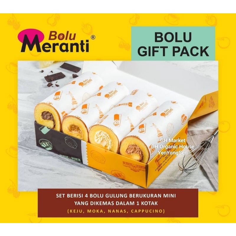 

Bolu Meranti Gift Pack 4 Rasa / Kue Oleh Oleh Medan Terlaris Hampers