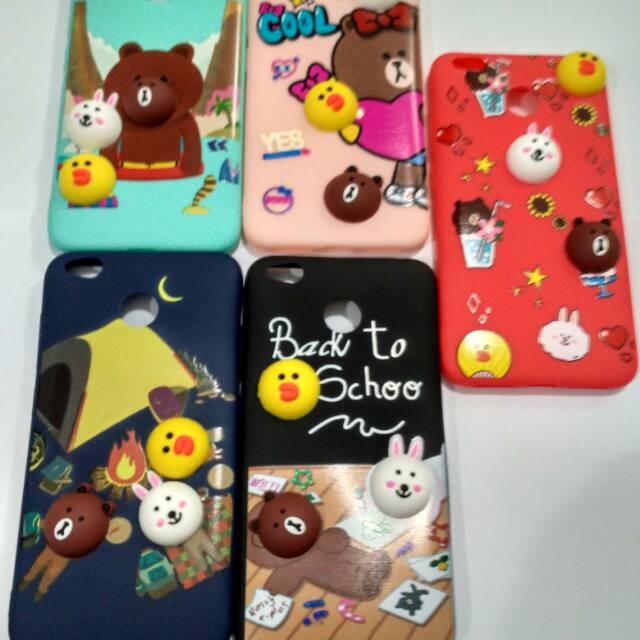 Case Timbul 3D Xiomi Redmi 4X Xiomi Softcase Casing Cover Hp