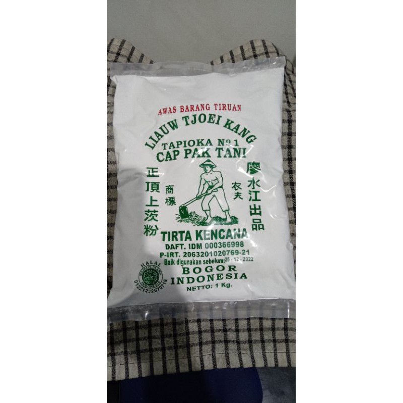 Sagu liauw tjoe kang cap pak tani tapioka 1kg