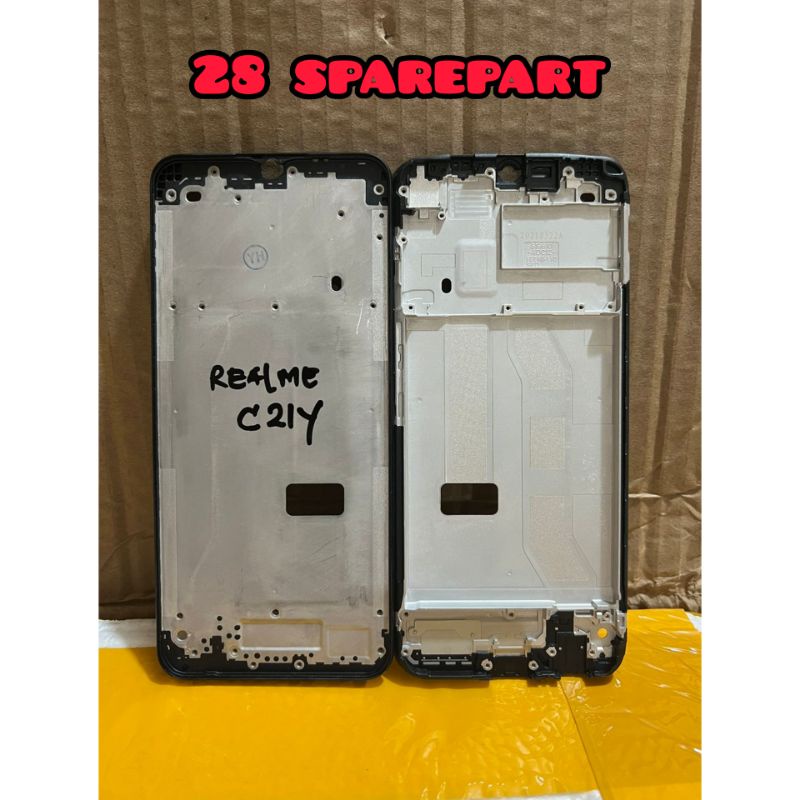 Frame lcd / tulang tengah / dudukan lcd realme c21y / C25y original