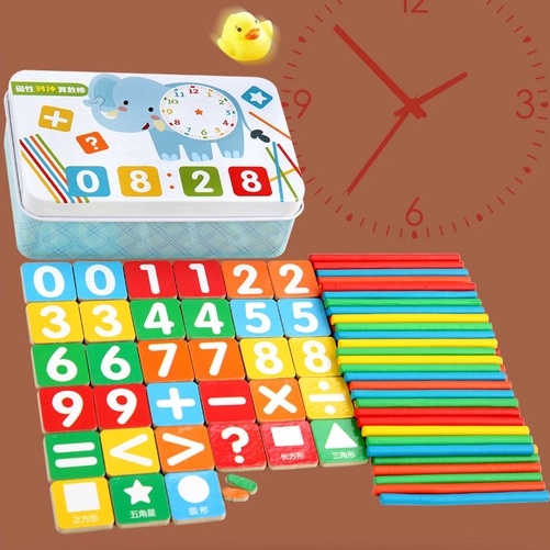 Mini Intelligence Stick 308B-6 Puzzle Angka Puzzle Magnet Mainan Edukasi Anak Mainan Berhitung Anak Alat Hitung Anak Mainan Matematika Anak