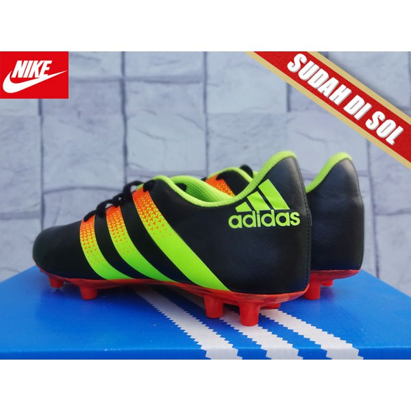 Adidas Messi Hitam Biru Kw Super Anak (Sepatu Bola/Sepakbola anak) good