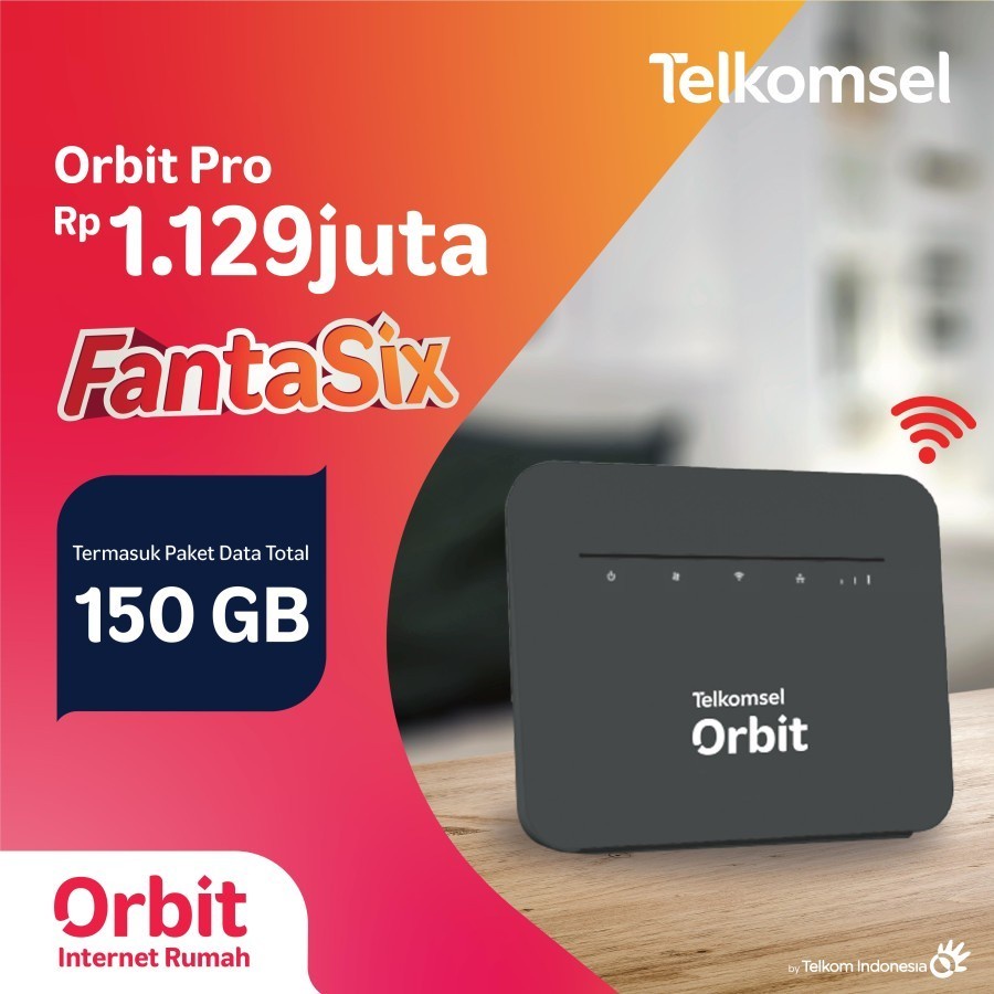 Telkomsel Orbit Pro Modem WiFi 4G Original Bonus PaketData 50GB UNLOCK