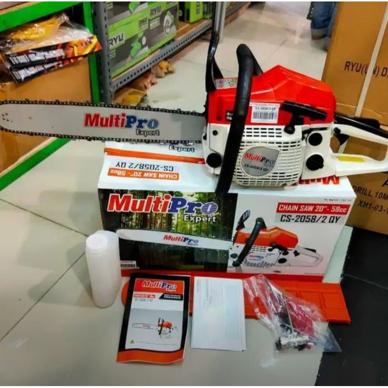 chain saw chainsaw multipro 20 inch istimewa garansi 1th