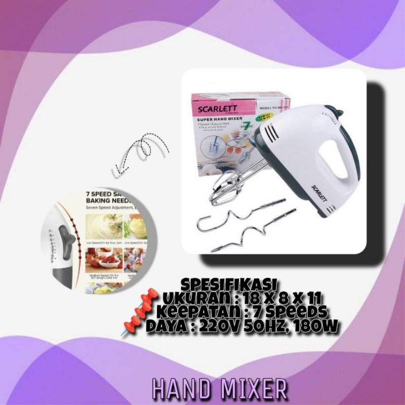 Jual Hand Mixer Mixer Kecepatan Sped Shopee Indonesia