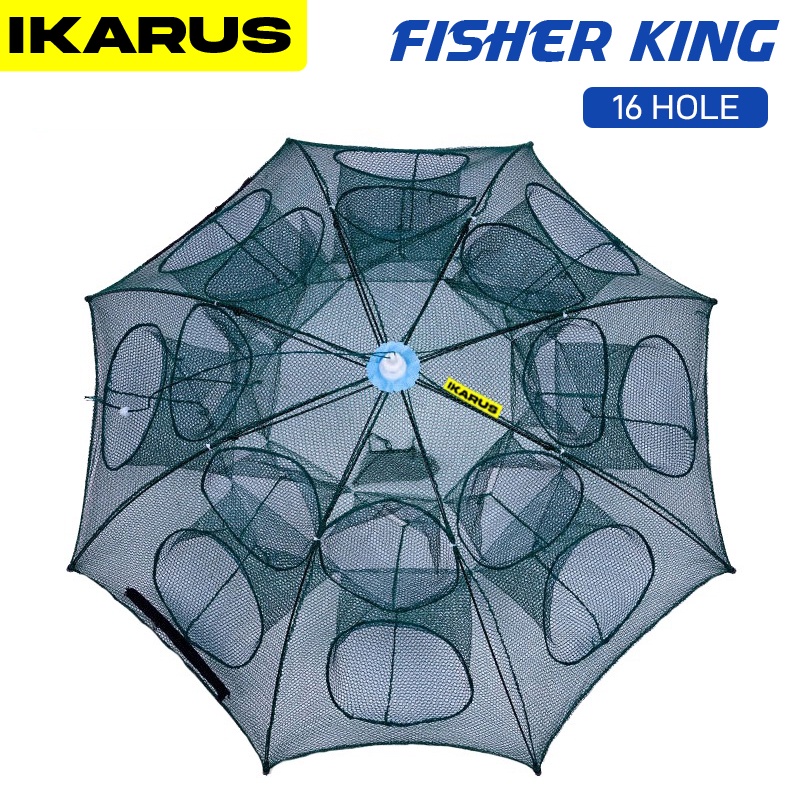 IKARUS Jaring Ikan 16 Lubang / Bubu Ikan / Perangkap Ikan 16 Hole