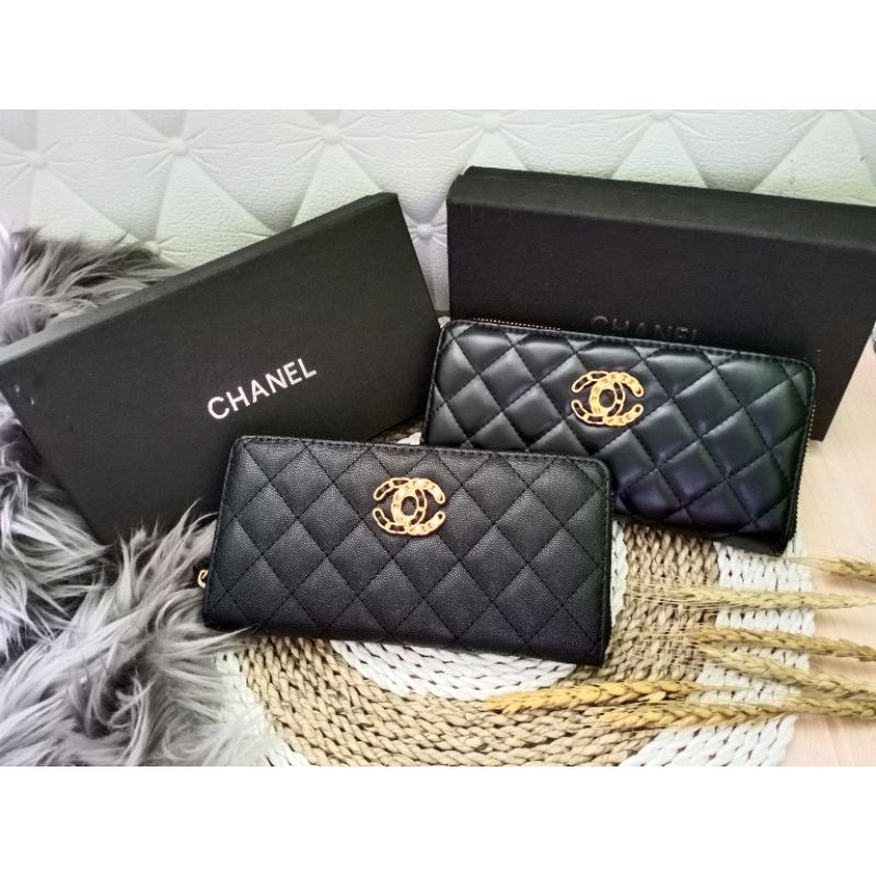 DOMPET CHANEL PANJANG 1 RESLETING FREE BOX ..