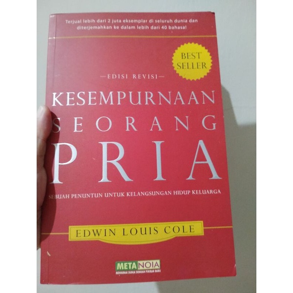 Buku Rohani kesempurnaan seorang pria best seller preloved
