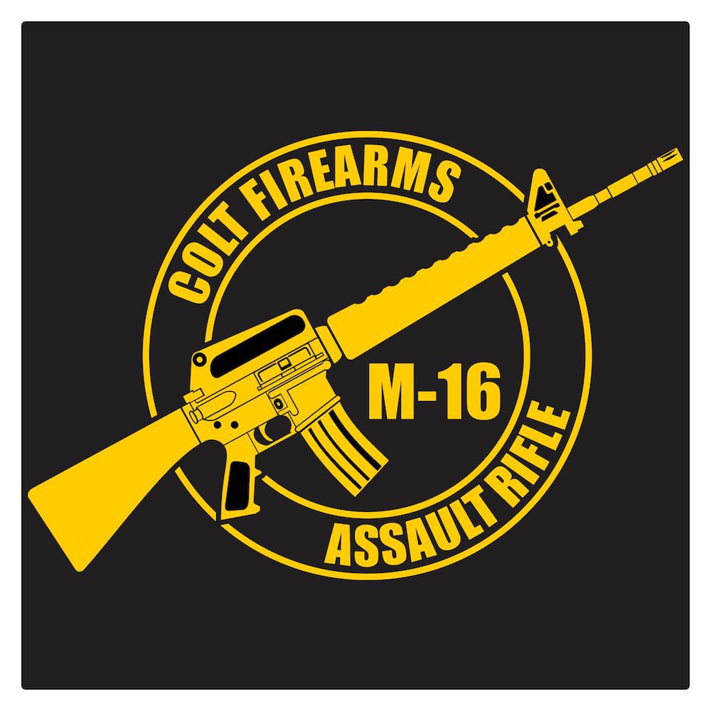 Jual Colt Firearms M16 Classic Cutting Sticker | Shopee Indonesia