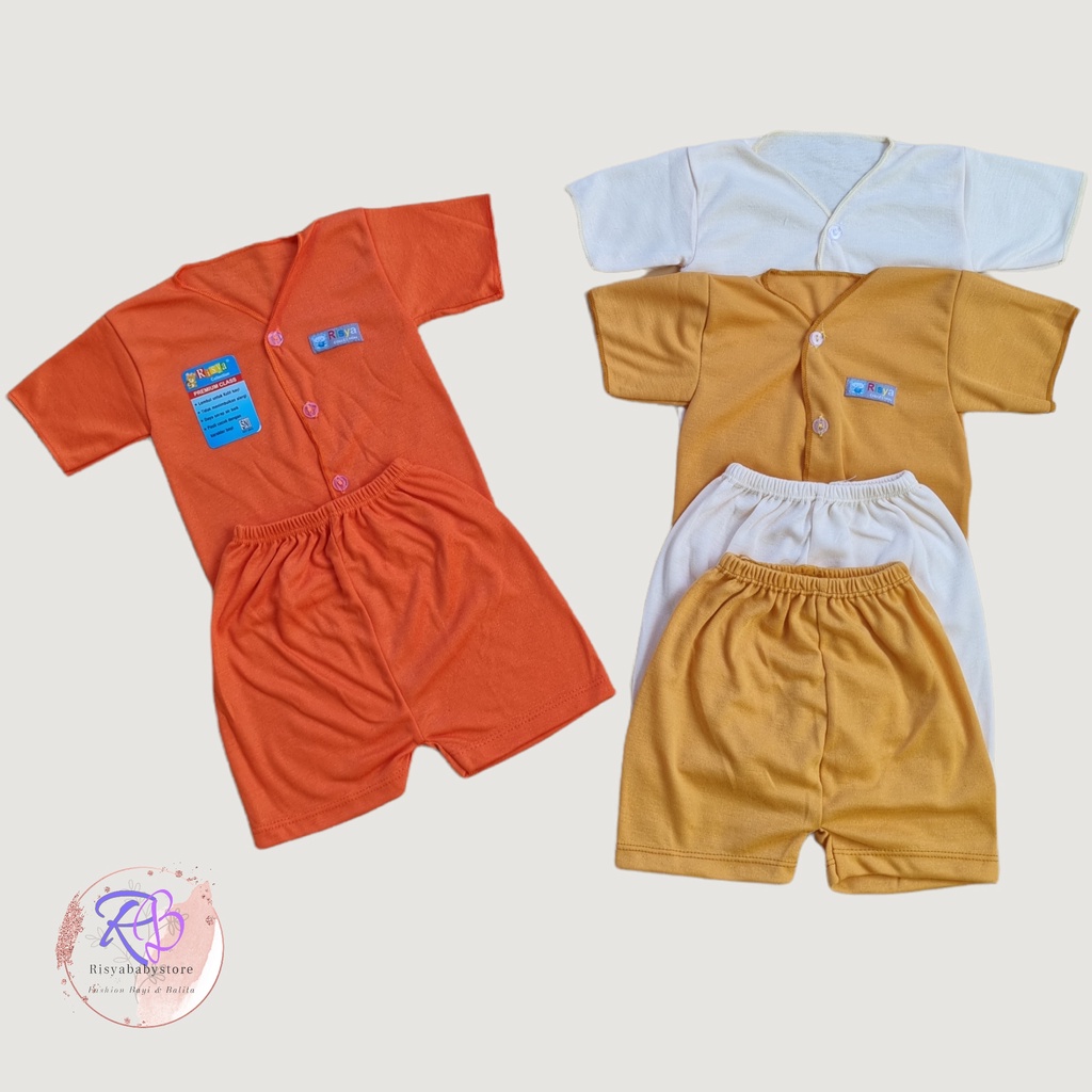 Paket 18pcs baju bayi polos / perlengkapan bayi Newborn